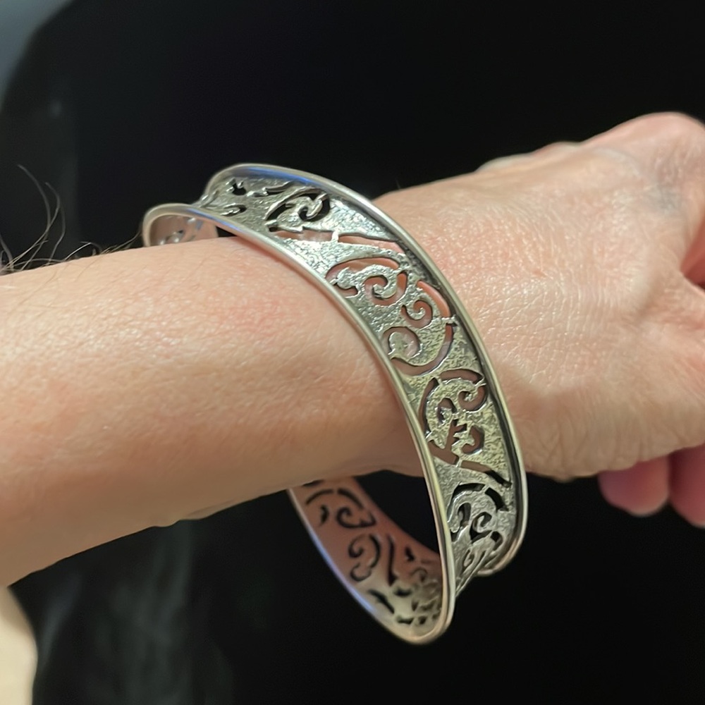 Silpada Sterling Silver Intricately Designed Bang… - image 3